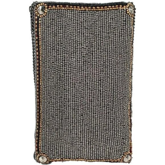 Beaded Crossbody Cell Phone Bag Evening Clutch Purse Adjustable Strap Party - Picture 3 of 7